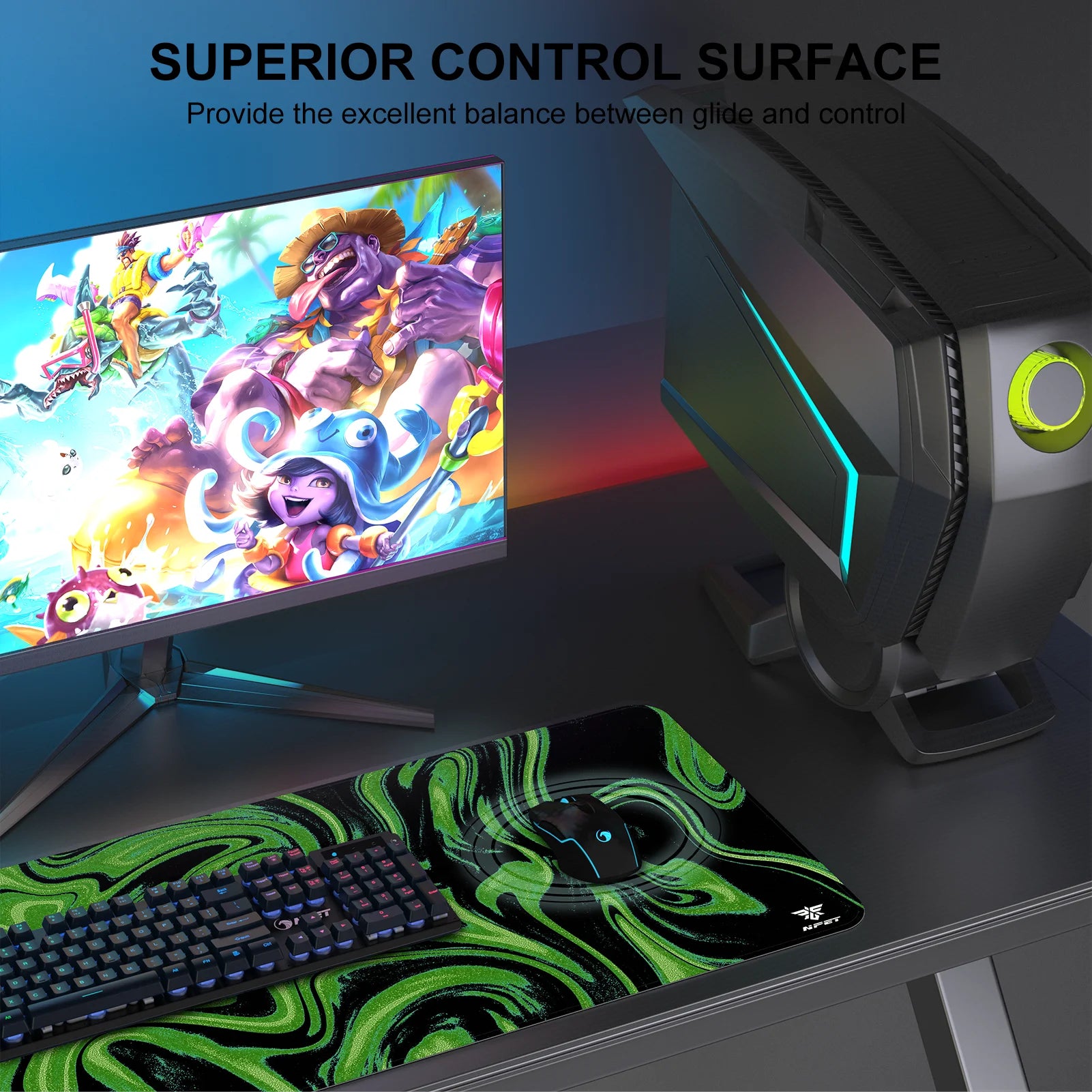 NPET N110 Large Extended Mouse Pad 35x17