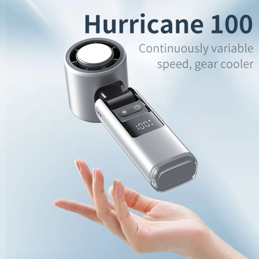 Ultra-Portable Handheld Fan with Display