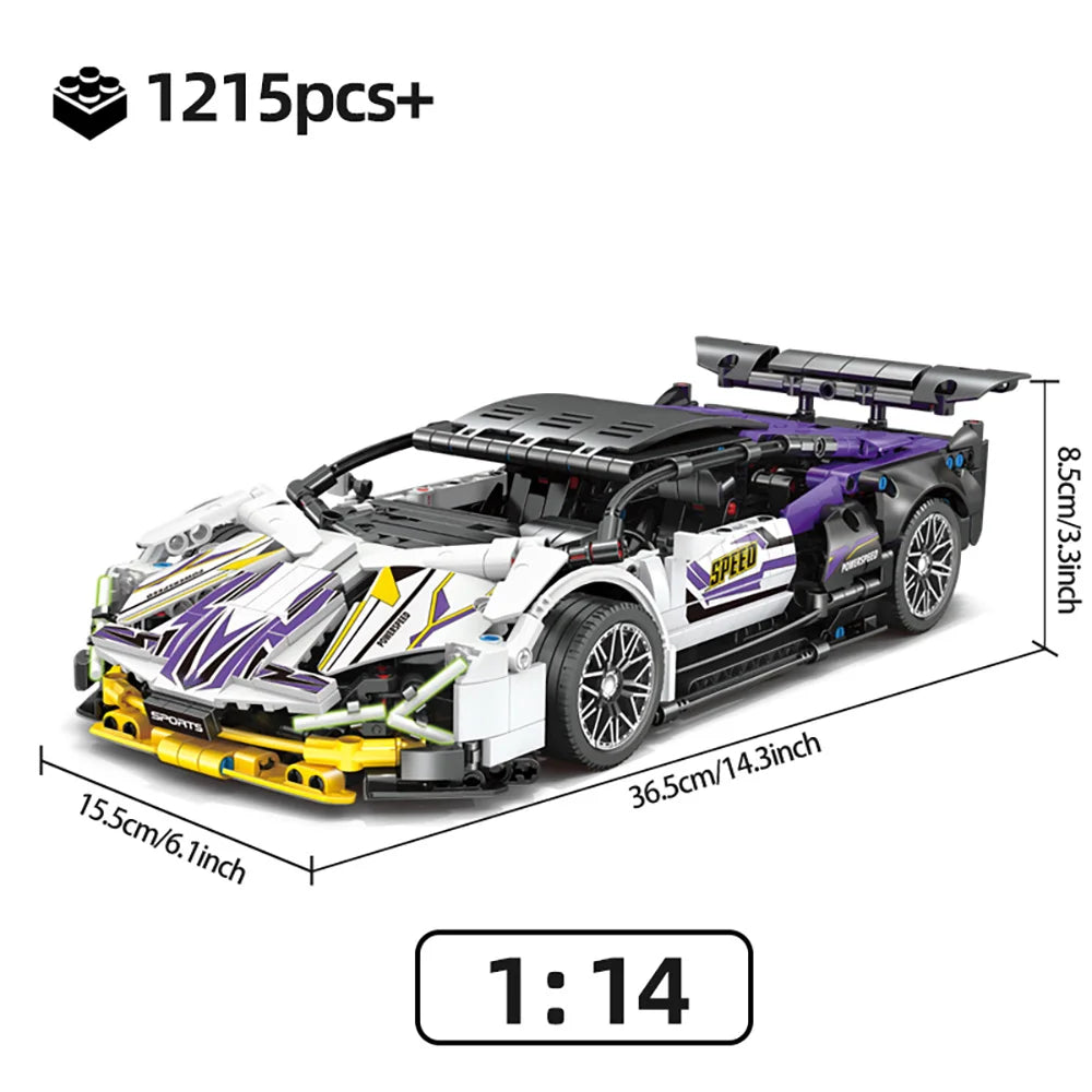 Supercar Building Block Set – 1215pcs