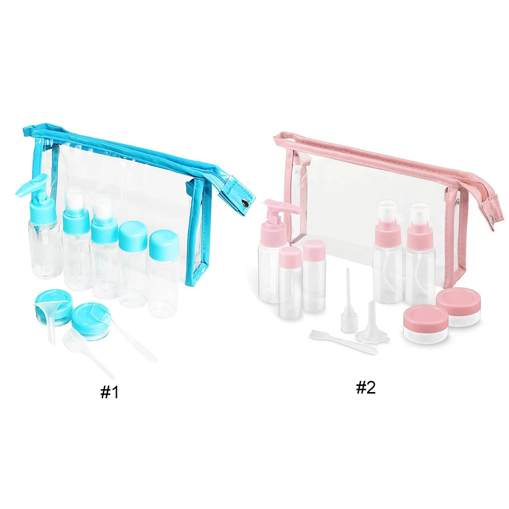 Silicone Travel Bottles with Bag Set