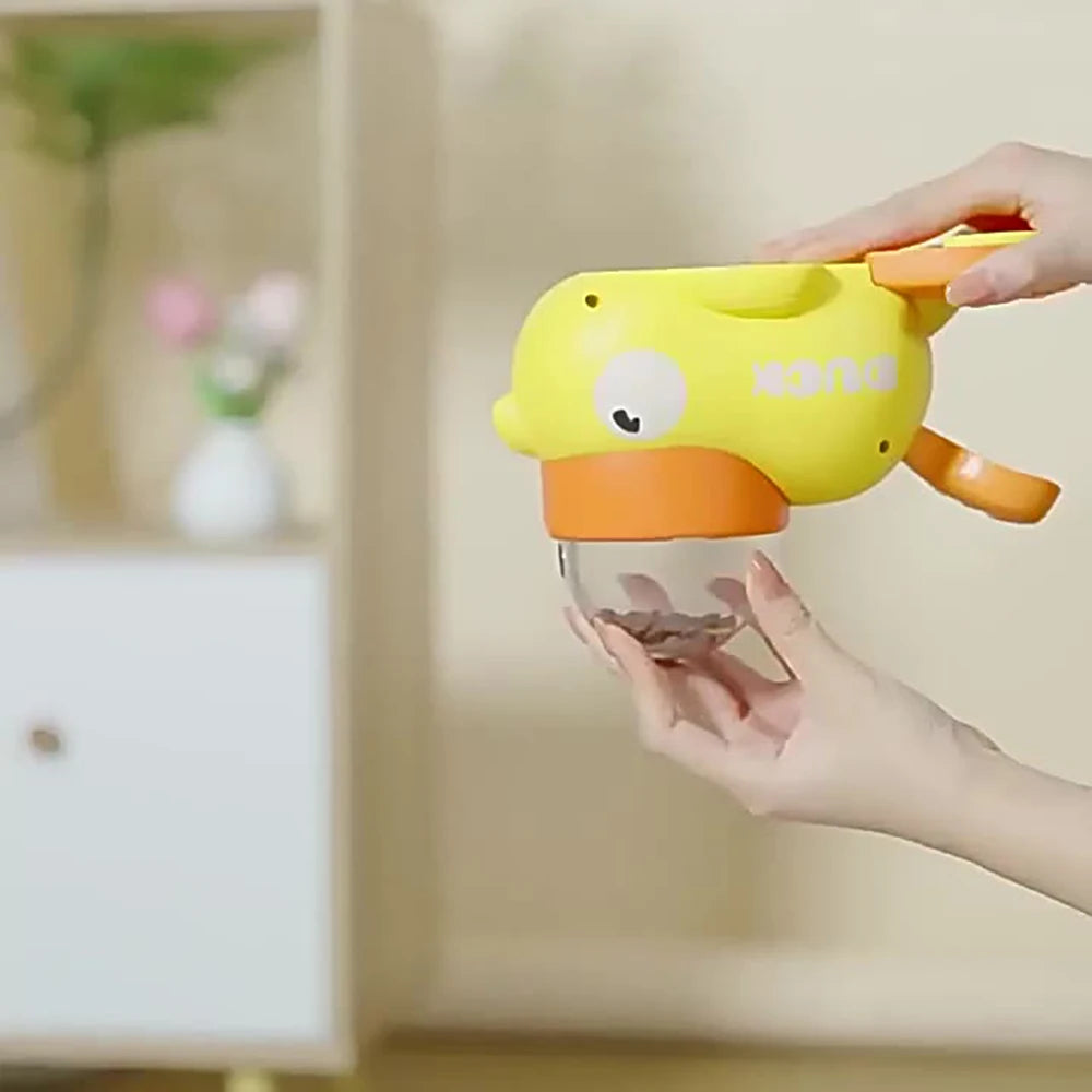 Yellow Duck Dog Puzzle Feeder Toy