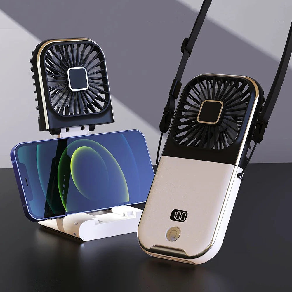 Mini Portable USB Neck & Hand Fan 3000mAh