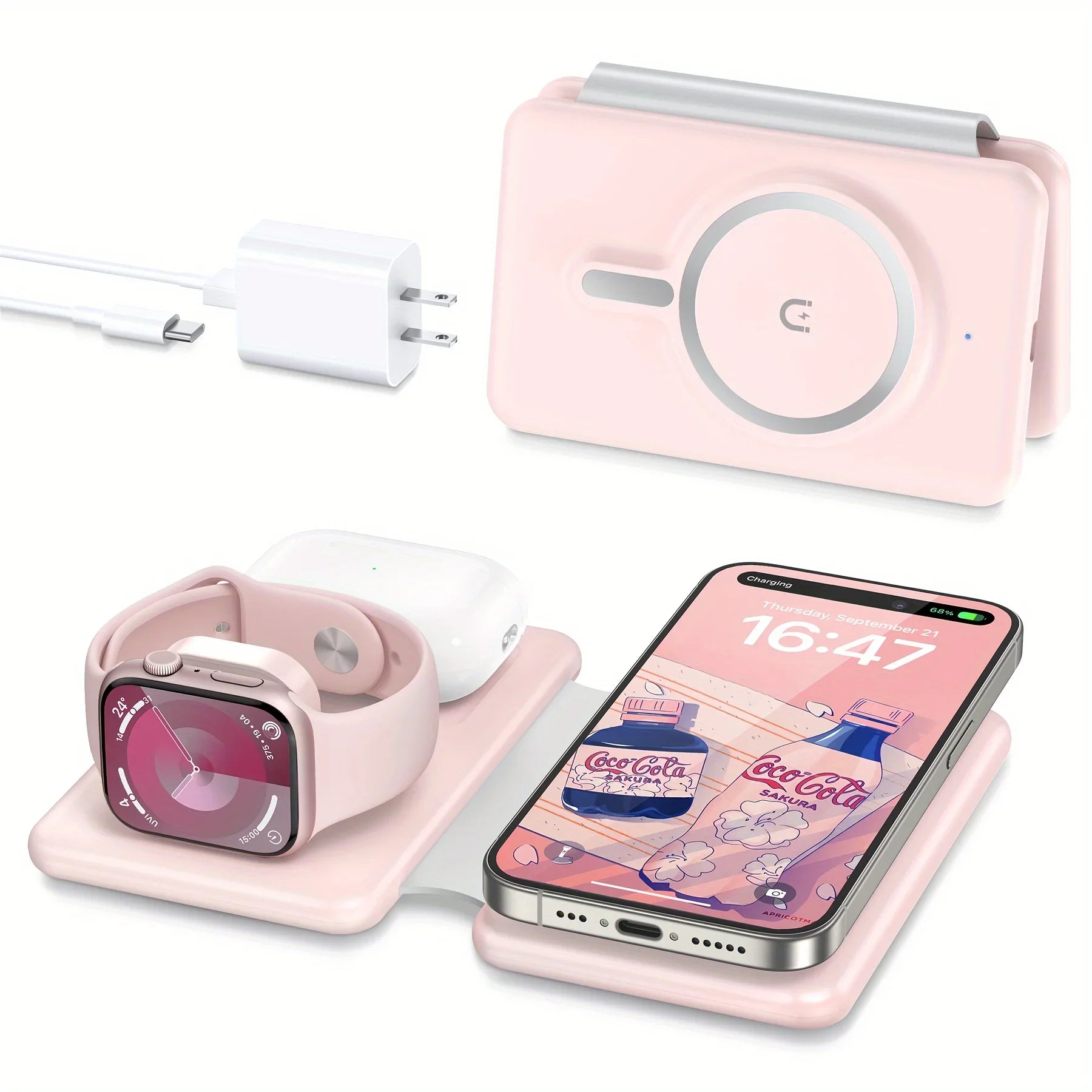 3-in-1 Foldable Wireless Charging Pad