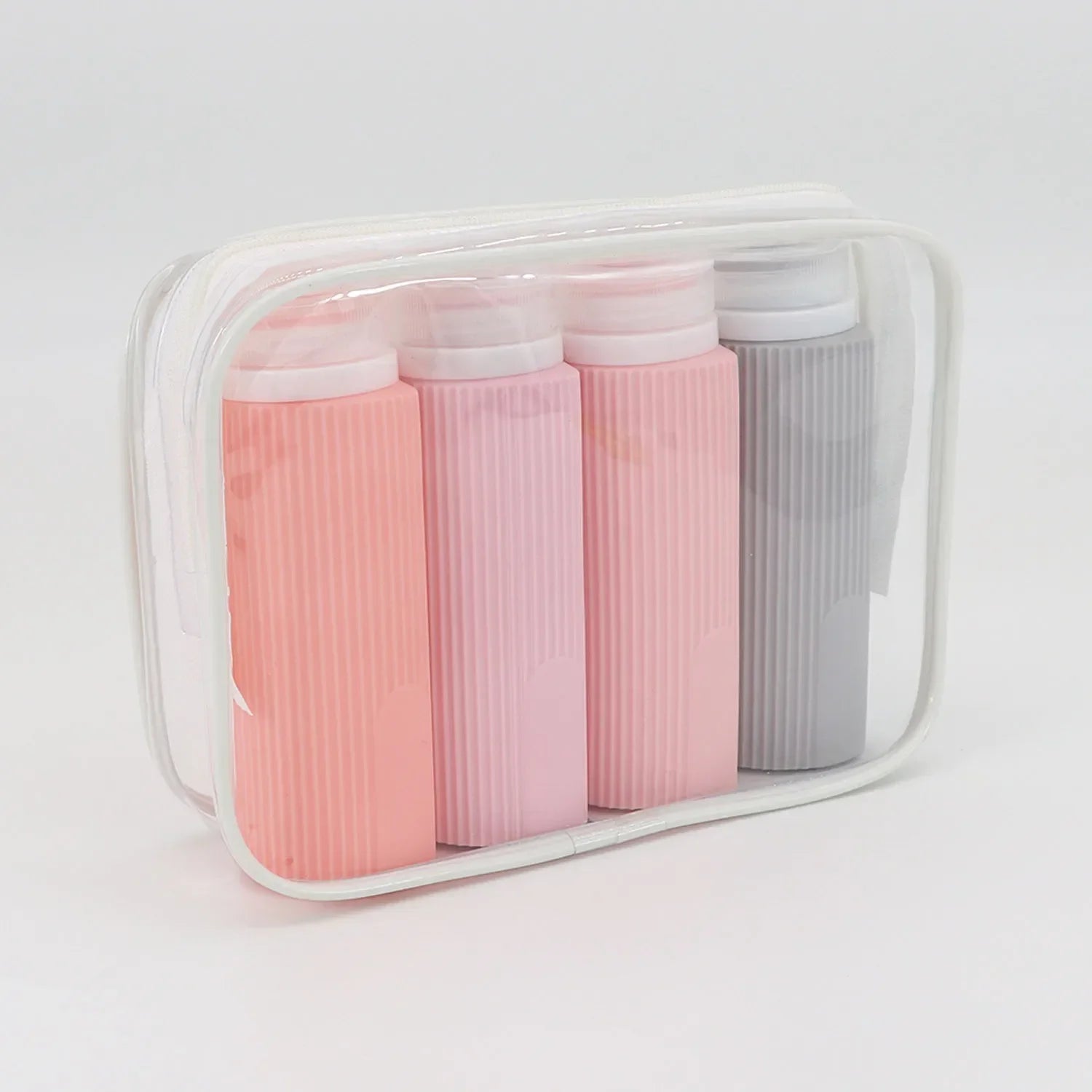 4pcs 100ML Silicone Travel Bottles Set