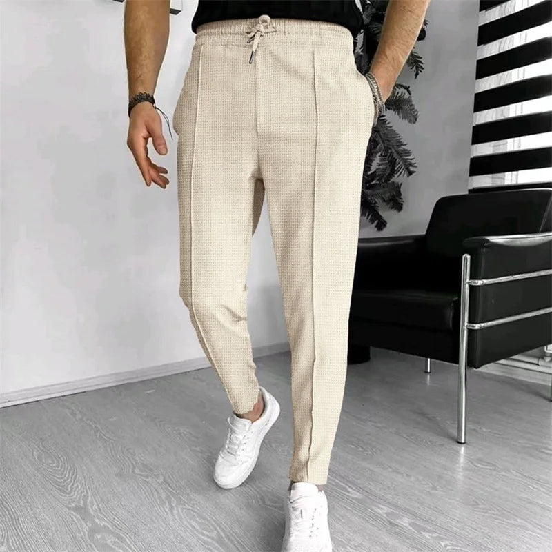 Men’s Casual Drawstring Pants with Pockets