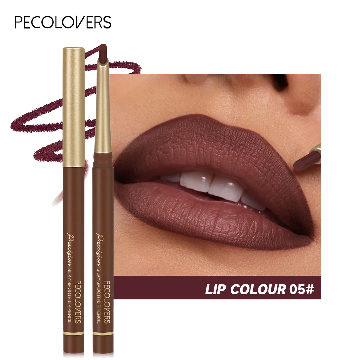 Mattes 6-Farben-Lipliner-Stift-Set