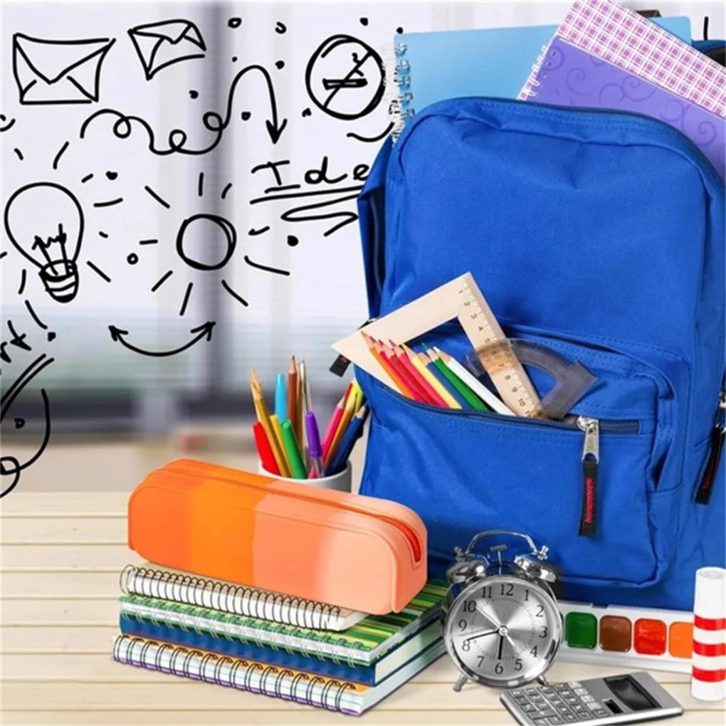 4PCS Silicone Waterproof Pencil Pouches