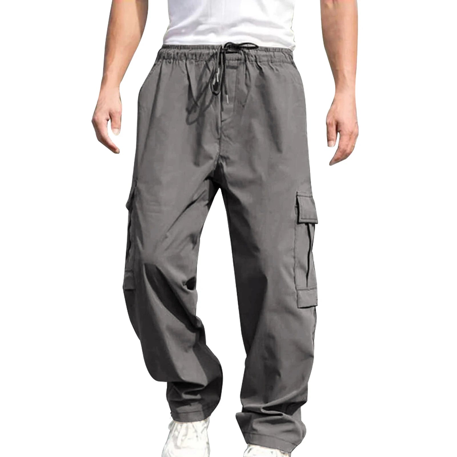 Lockere Cargohose mit Kordelzug für Herren