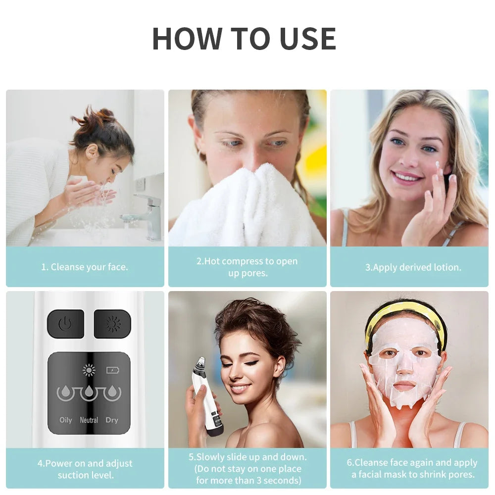 Hot Compress Pore Vacuum Cleaner