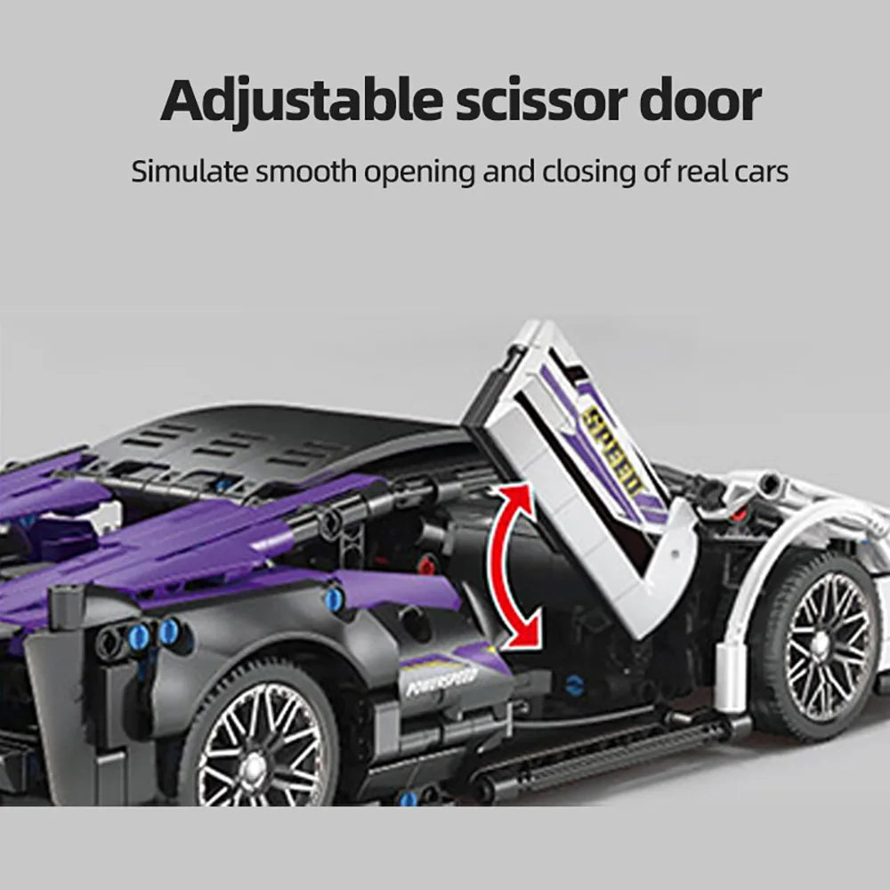 Supercar Building Block Set – 1215pcs