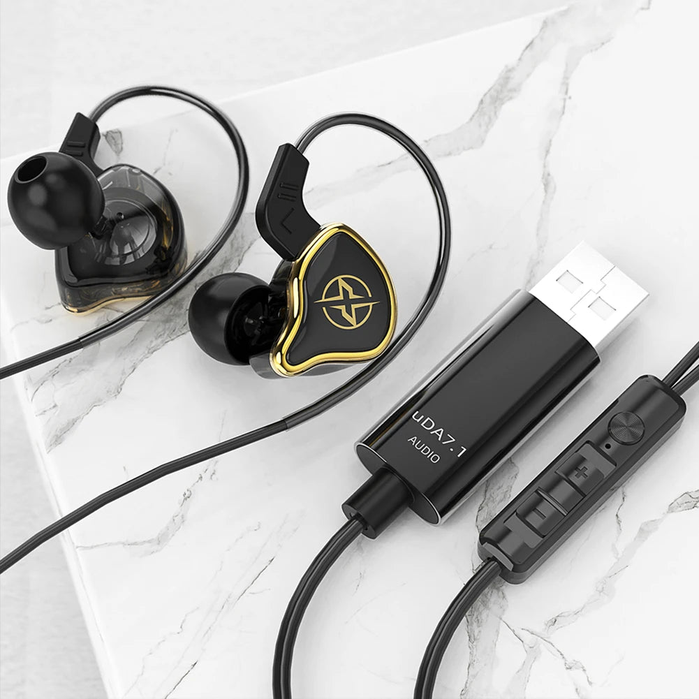 USB Wired Gaming Headset with Mic