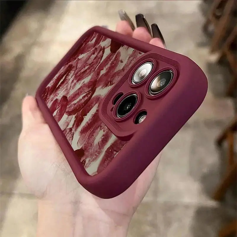 Lip Print Soft Case for iPhone 16 Pro Max