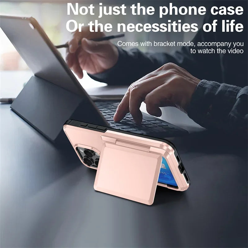 Card Wallet Flip Stand iPhone Case