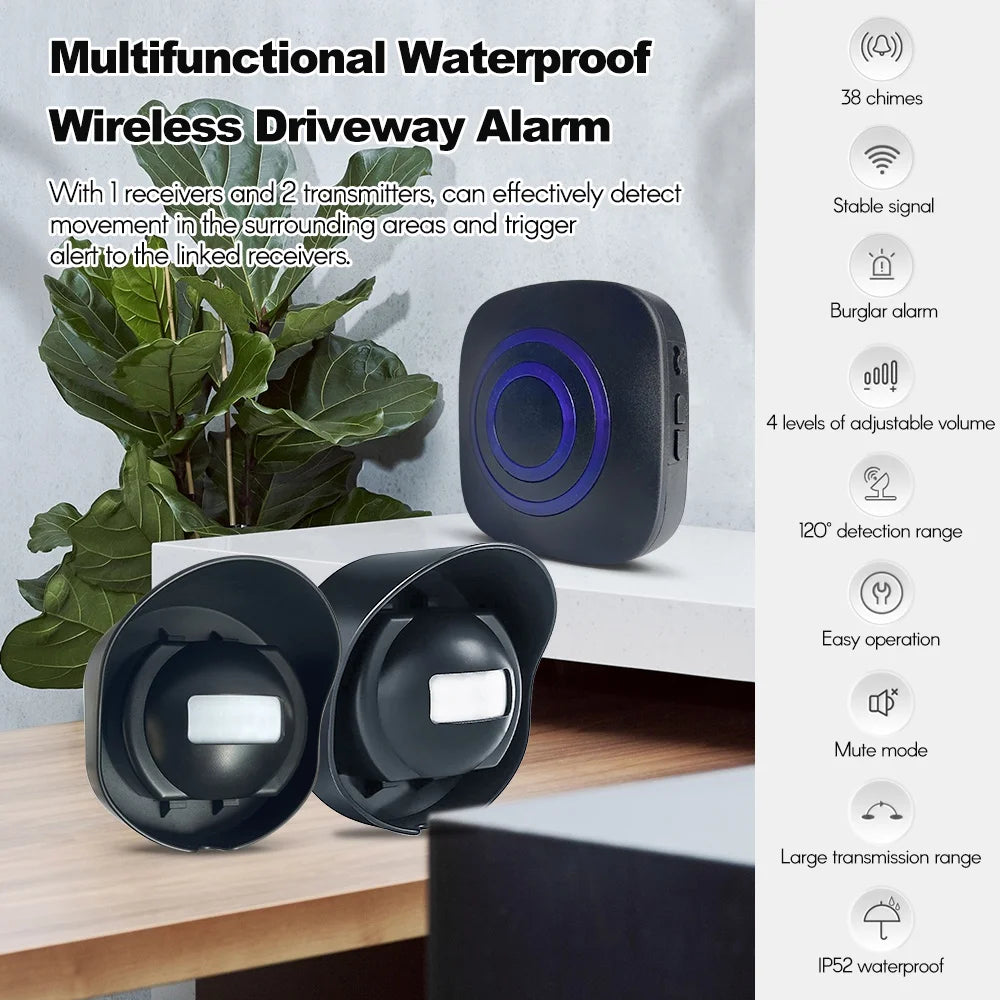 Wireless Driveway Motion Sensor Alarm Set
