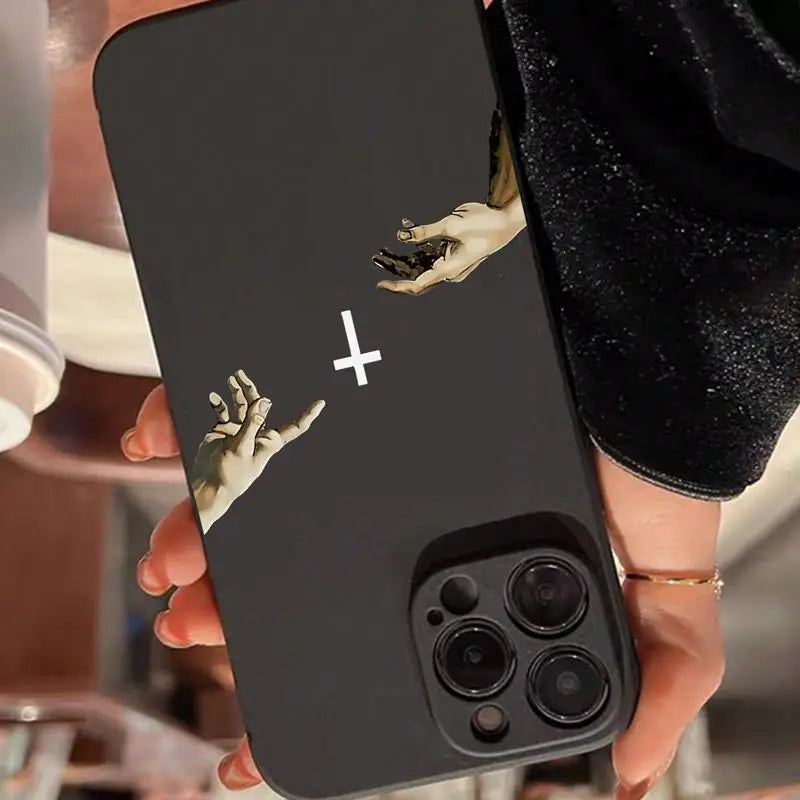 Cross Pattern Case for iPhone 16 Pro Max