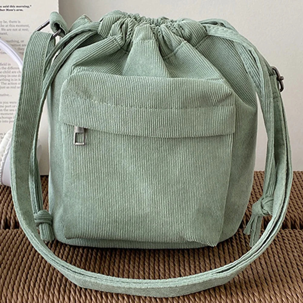 Corduroy Crossbody Shoulder Bag Women