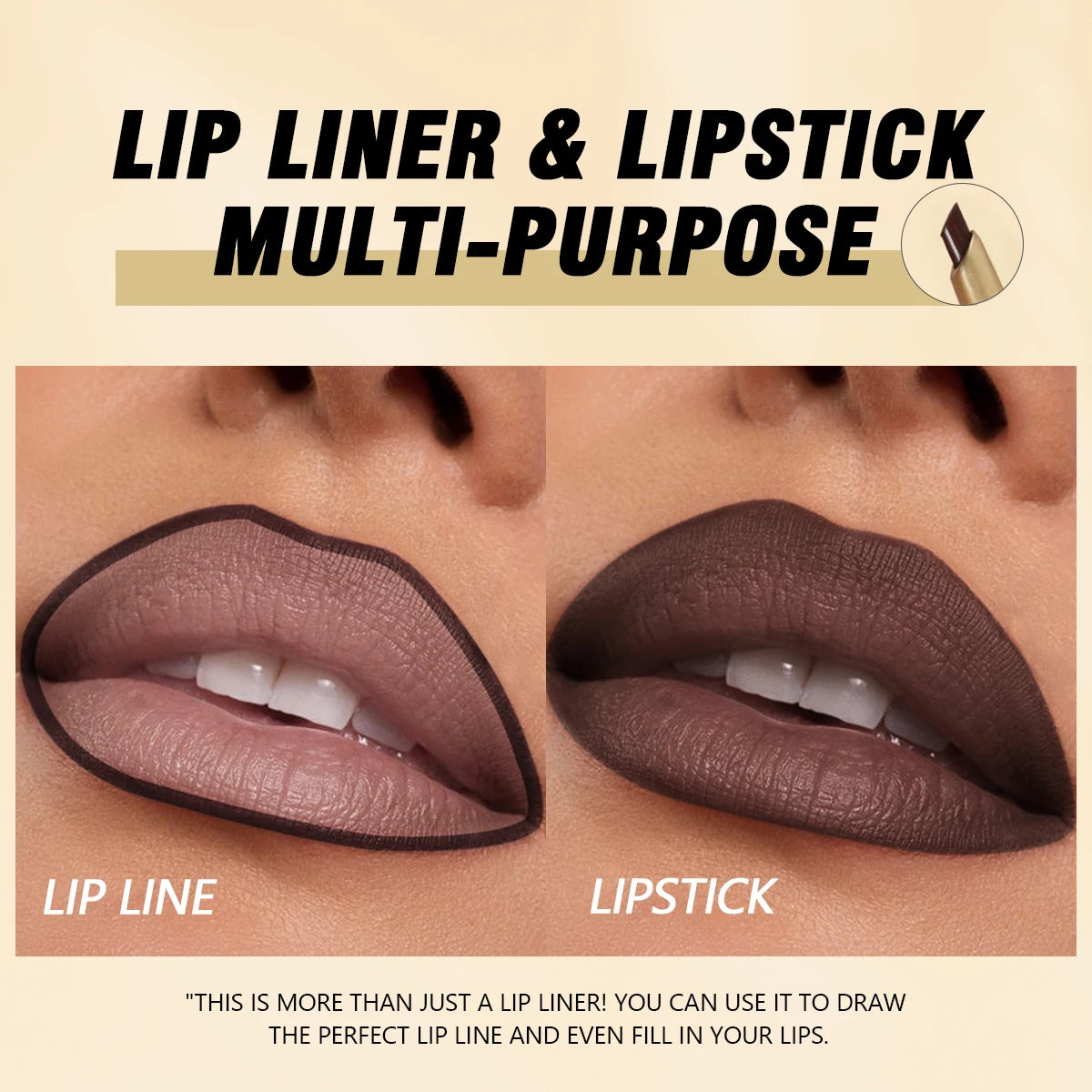 Mattes 6-Farben-Lipliner-Stift-Set
