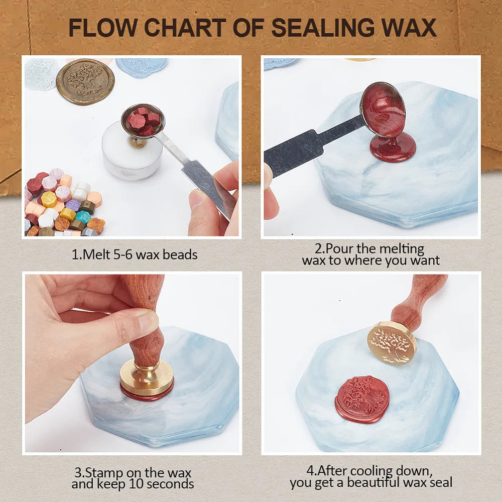 Wolf Paw Wax Seal Stamp – 1" Brass