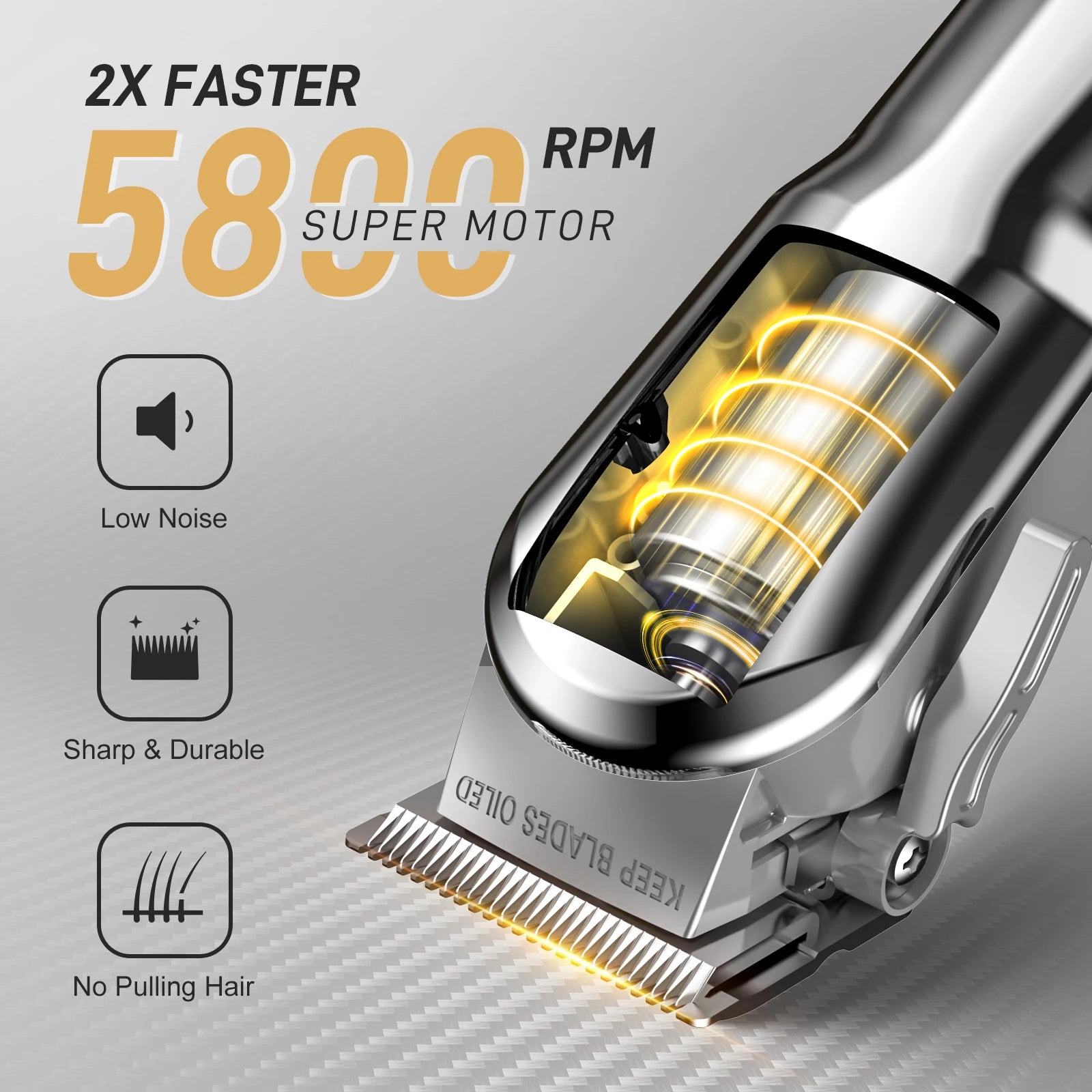 Sejoy Pro Cordless Hair Clipper Kit