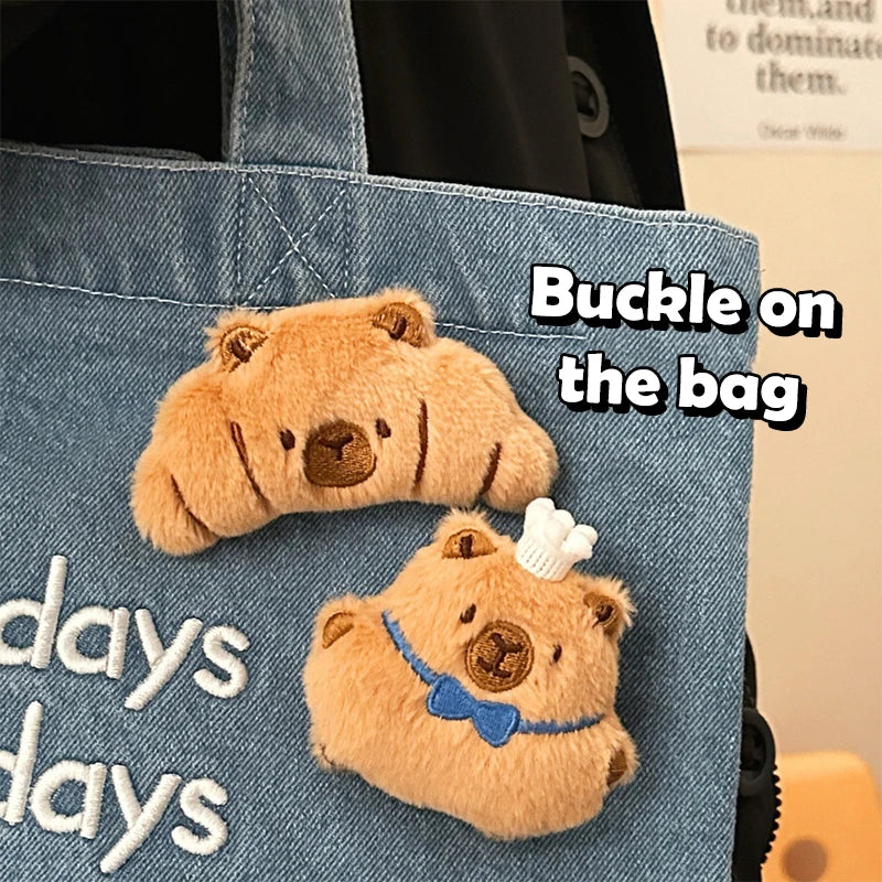 Bread Capybara Plush Doll Brooch