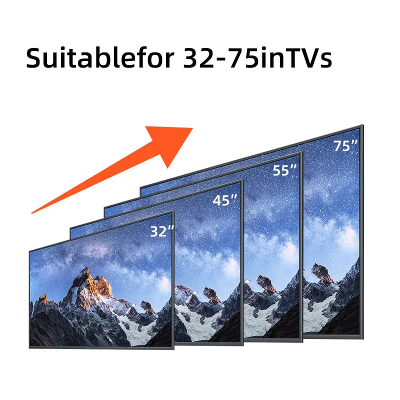 Doppelt schwenkbare TV-Wandhalterung 32-70 Zoll