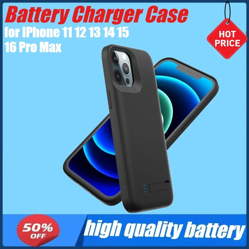 iPhone Battery Charger Case with Power Bank