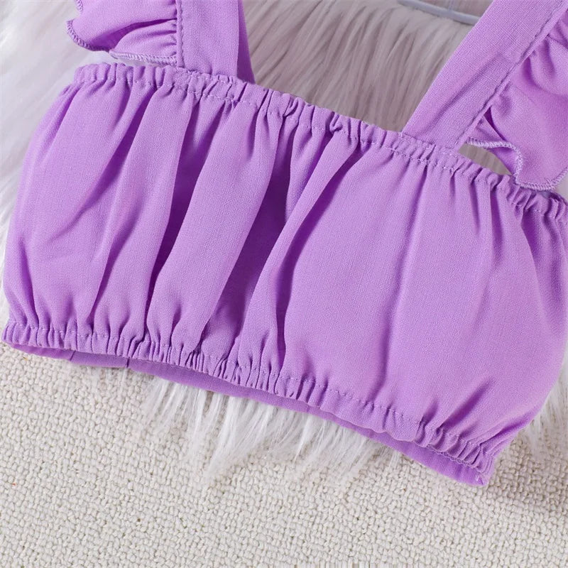 Baby Girl Flutter Top Skirt Set