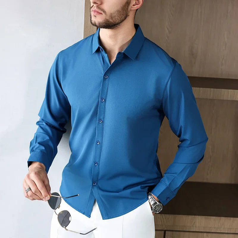 Men's Wrinkle-Free Long Sleeve Shirt