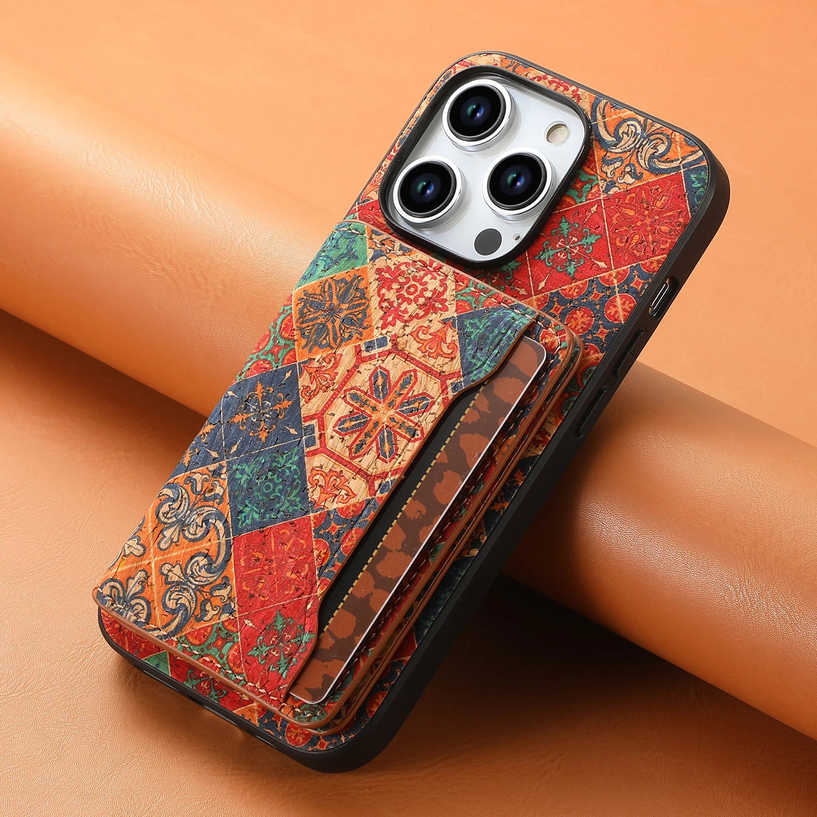 Denior Floral Cork Case iPhone 12–16