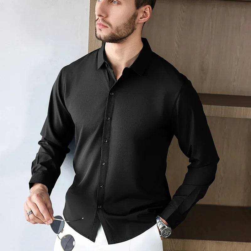 Men's Wrinkle-Free Long Sleeve Shirt