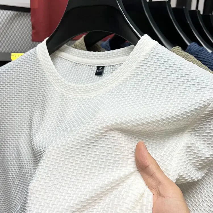 Summer Men’s Ice Silk Quick-Dry Tee