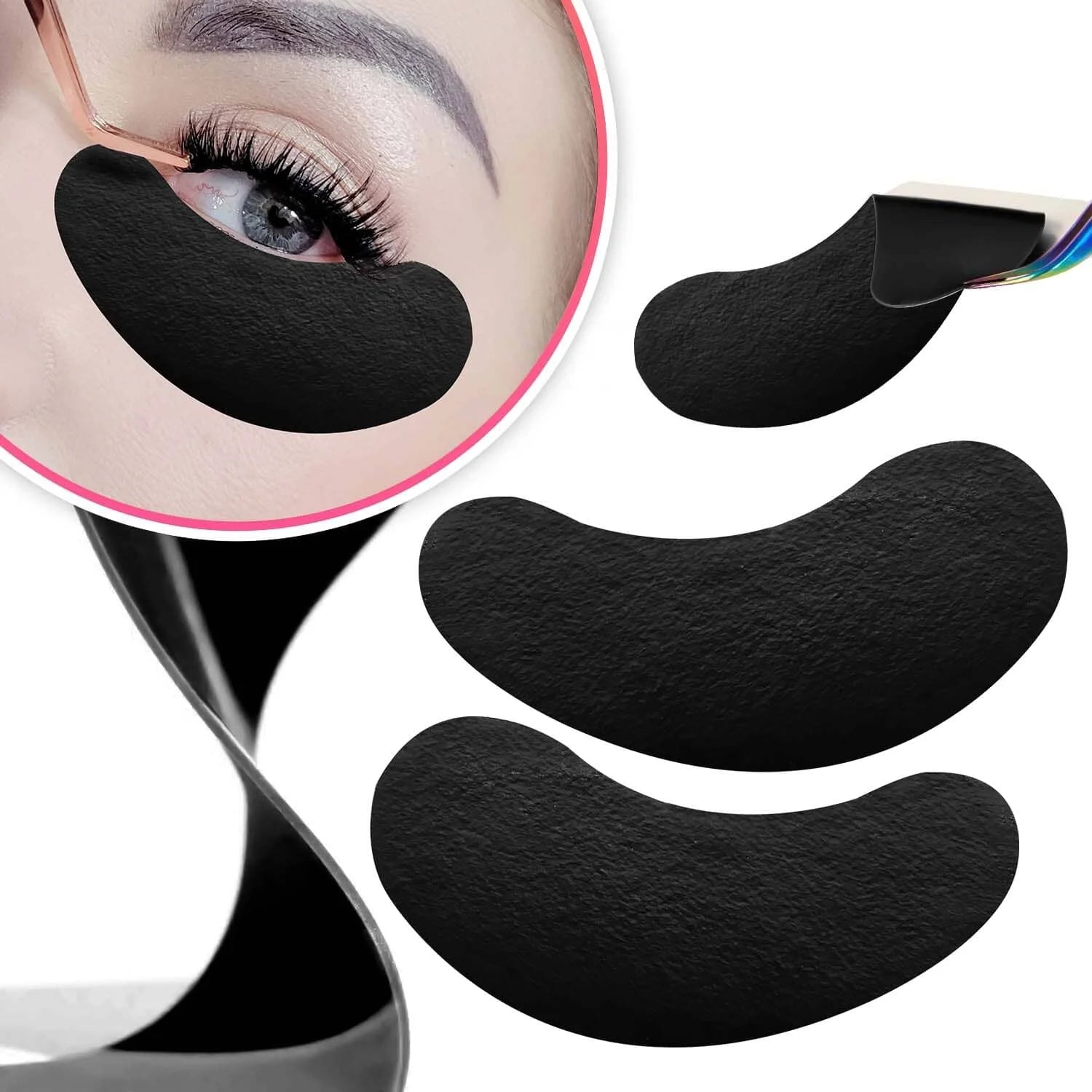 Veyes Black Eye Pads – 50 Pairs