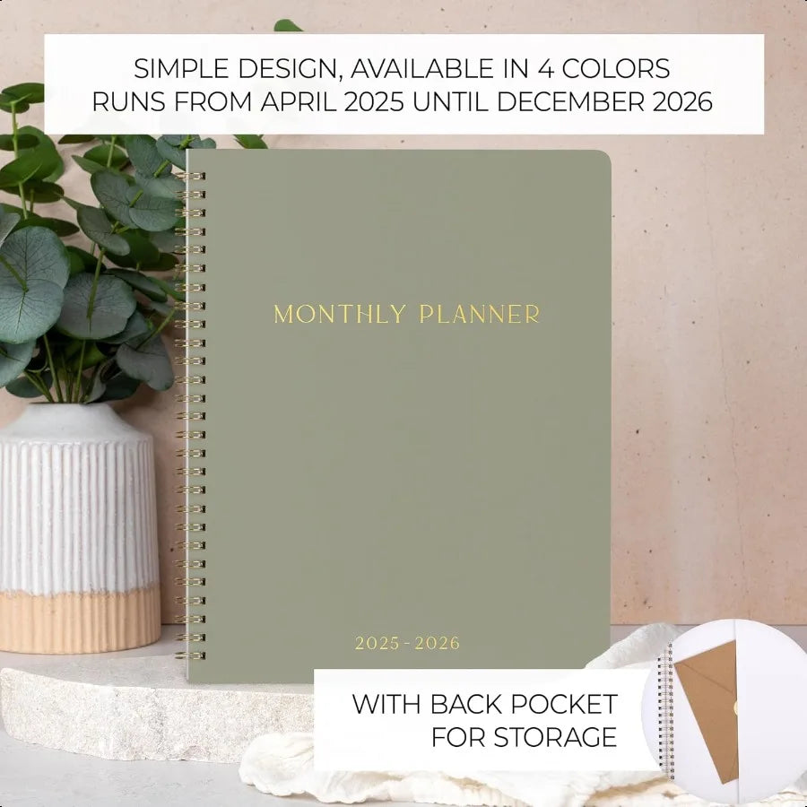2025–2026 Aesthetic Monthly To-Do Notebook