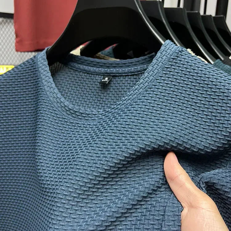 Summer Men’s Ice Silk Quick-Dry Tee