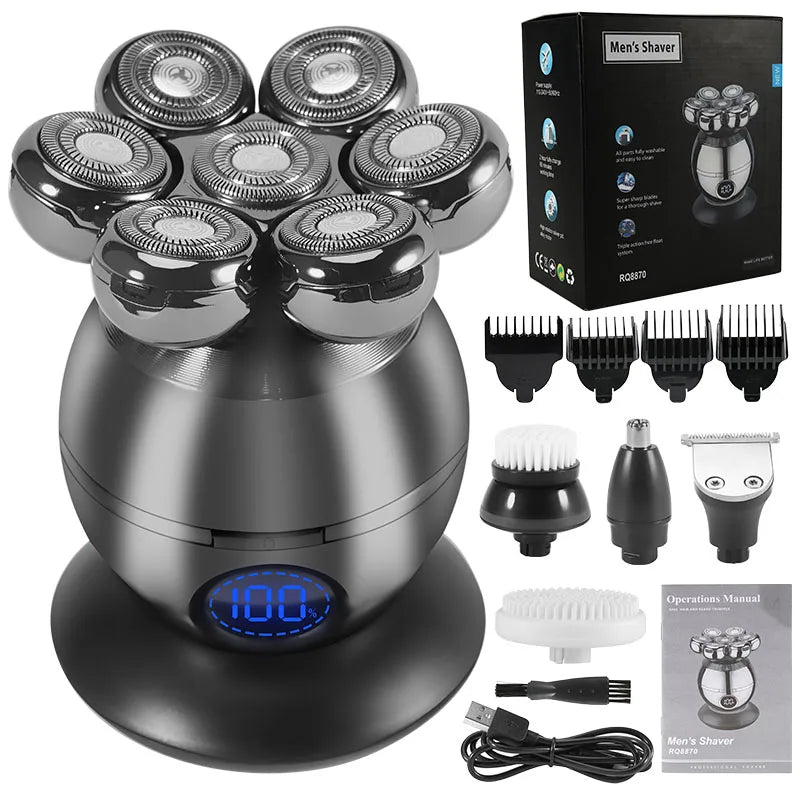 Men’s Wet Dry Electric Shaver & Trimmer