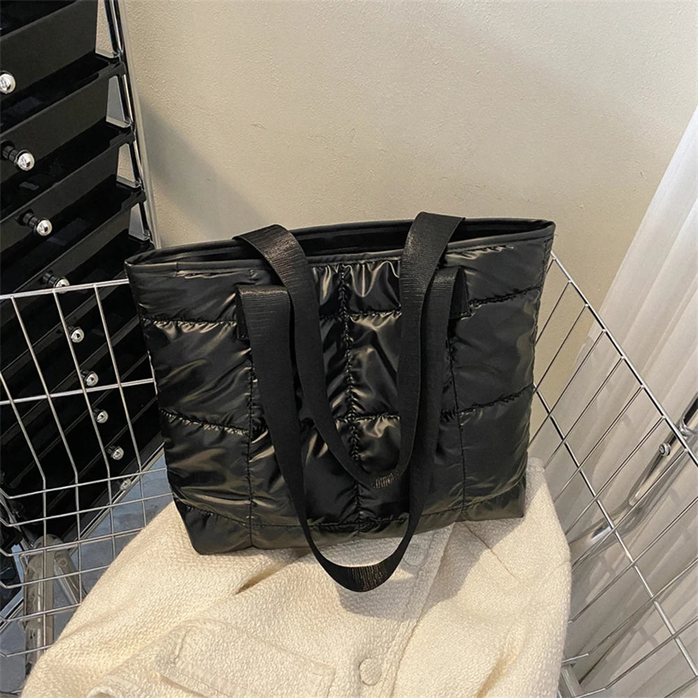 Quilted Cotton Padded Large Tote Bag