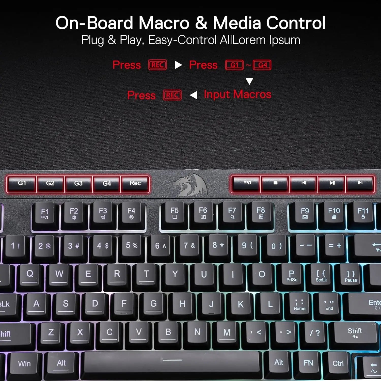 Redragon K515 Shiva RGB-Gaming-Tastatur