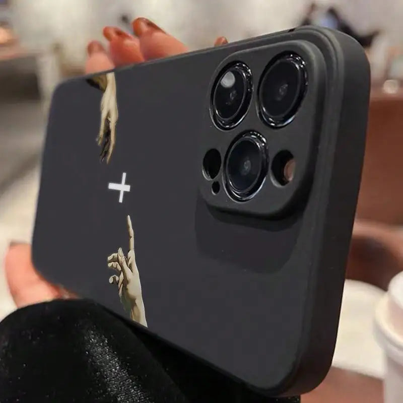 Cross Pattern Case for iPhone 16 Pro Max