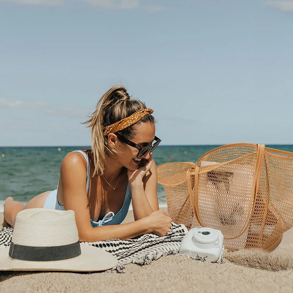 Beach Nylon Mesh Foldable Tote Bag