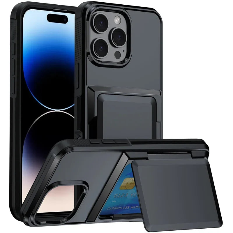 Card Wallet Flip Stand iPhone Case