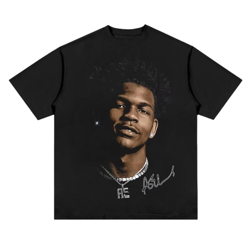 Baumwoll-T-Shirt mit Basketball-Star-Print