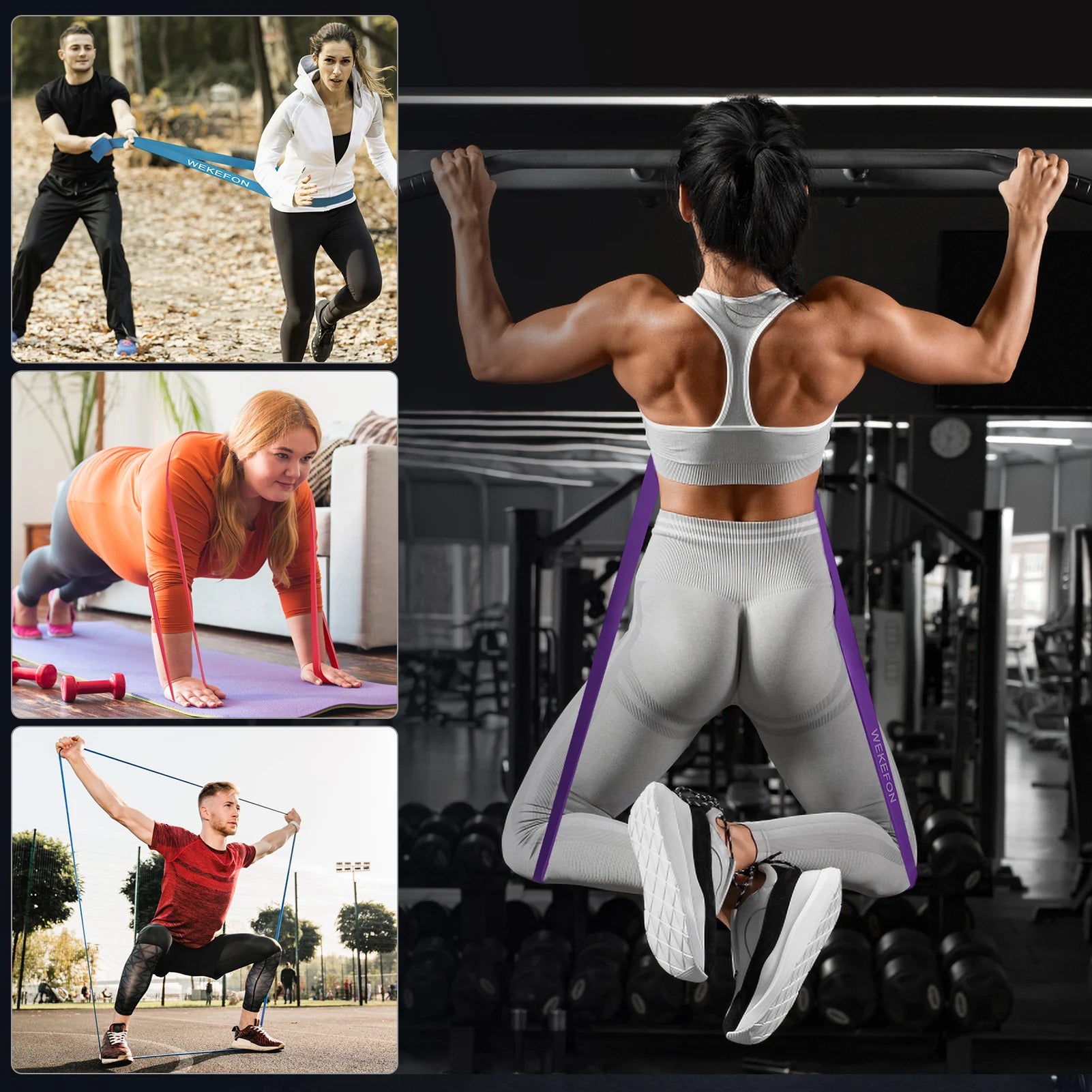 5PC Heavy Duty Pull-Up Bands Set