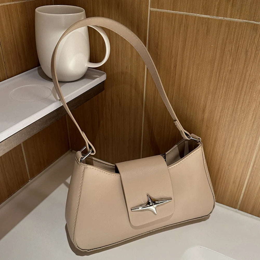 Y2K Sequin PU Leather Shoulder Bag