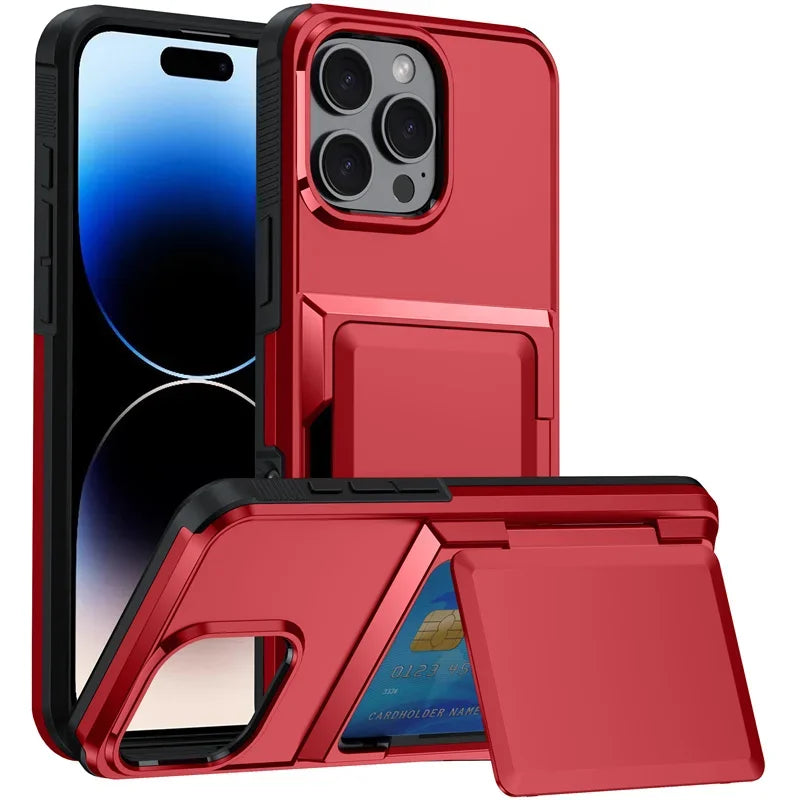 Card Wallet Flip Stand iPhone Case