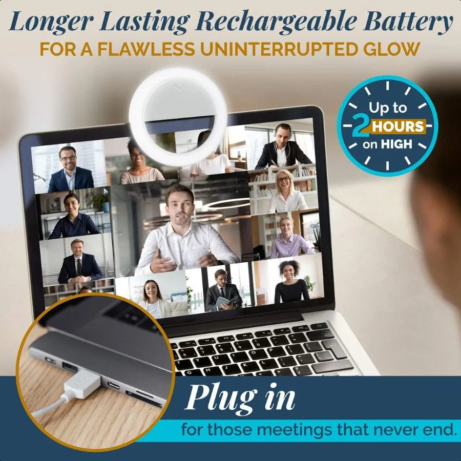 GearLight LED Selfie Ring Light – Rechargeable