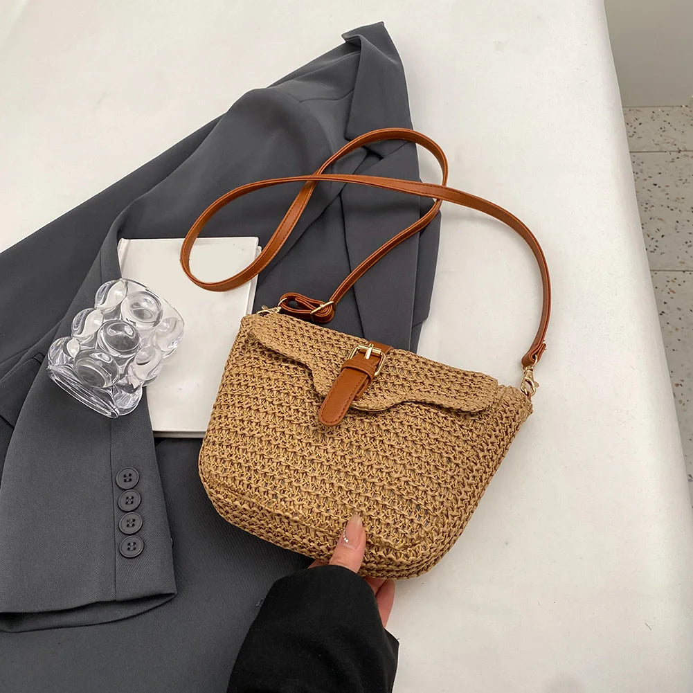Boho Summer Straw Tote for Women