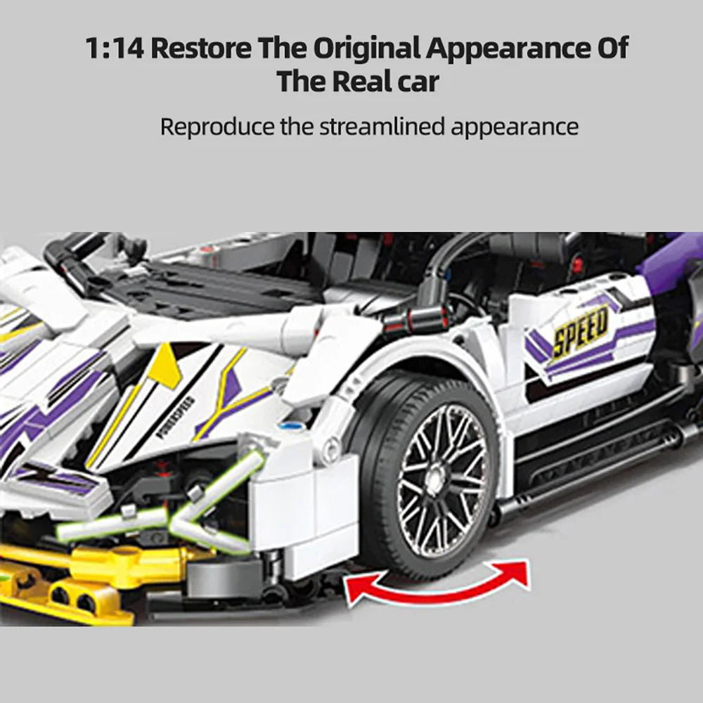 Supercar Building Block Set – 1215pcs