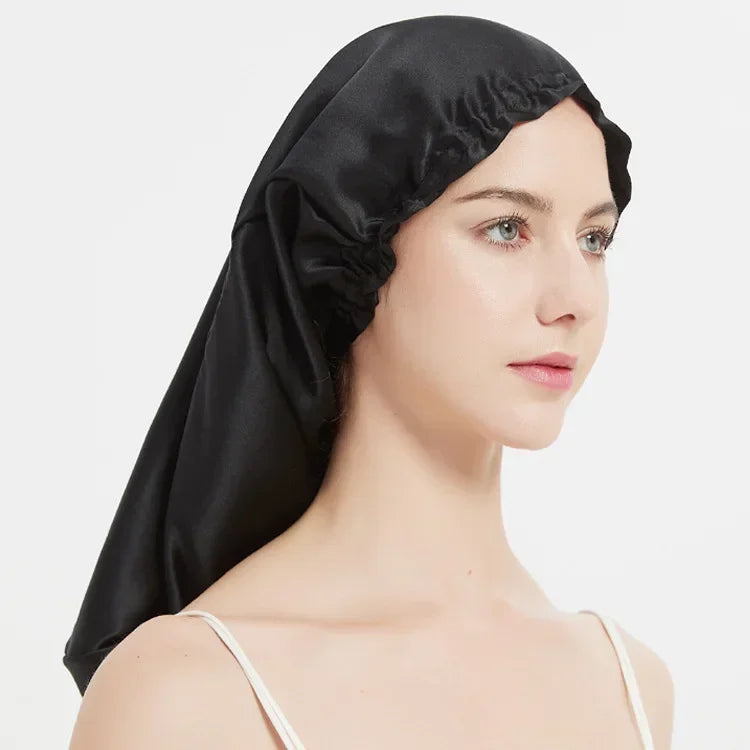 Pure Mulberry Silk Sleep Bonnet Cap