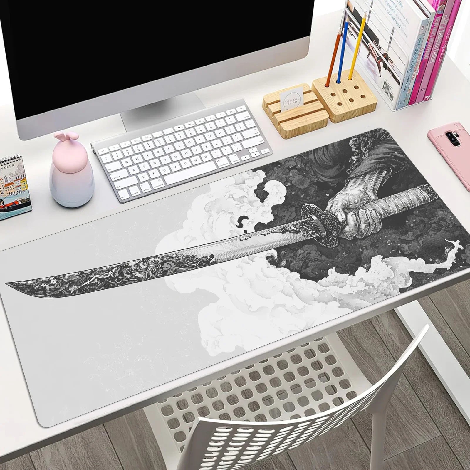 ftvae Comic Sword XXL Gaming Mouse Pad
