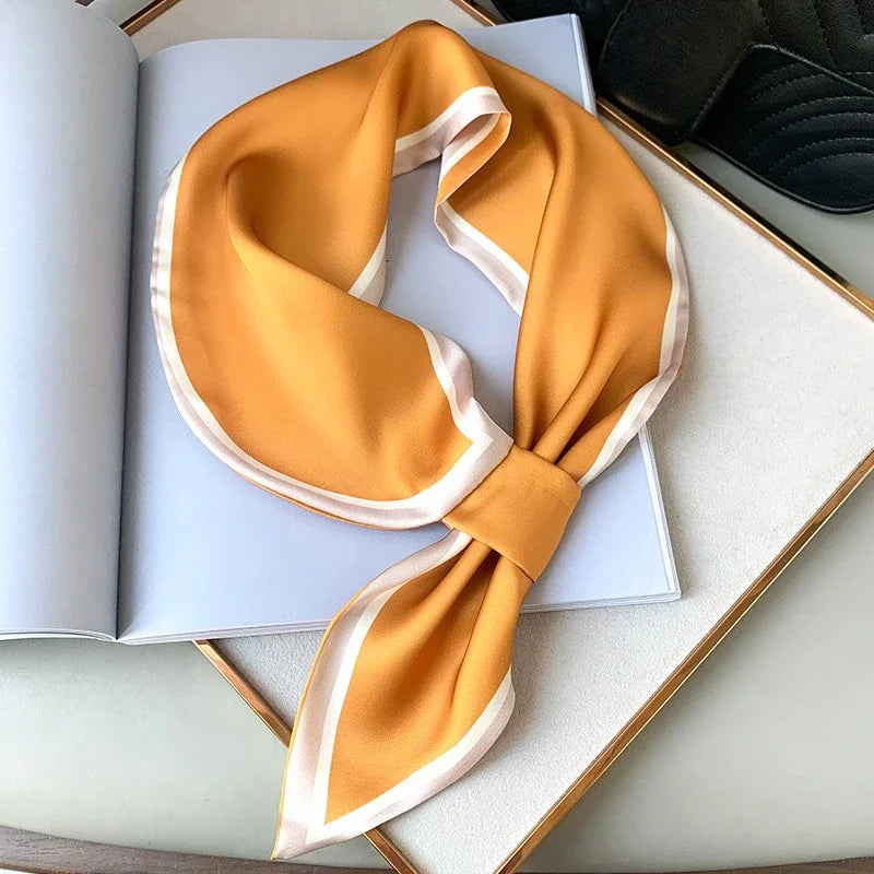 Silk Hair Ribbon Scrunchies – Print Set